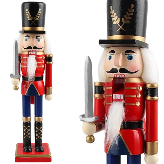 Fa diótörő katona figura 30,5 cm – karácsonyi dekoráció, ajándék