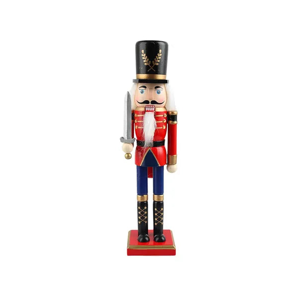 Fa diótörő katona figura 30,5 cm – karácsonyi dekoráció, ajándék