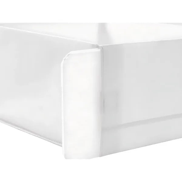 Fehér textil fiókrendező, 2 rekesszel, 20×34×10 cm
