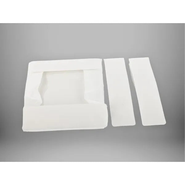 Fehér fiókba illő textil rendszerező, 26×20×6 cm