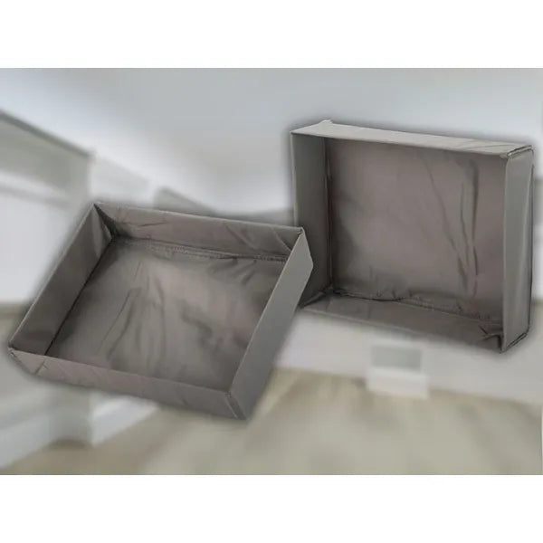 Szürke fehérnemű- és fiókrendező, 26×20×6 cm, poliészter