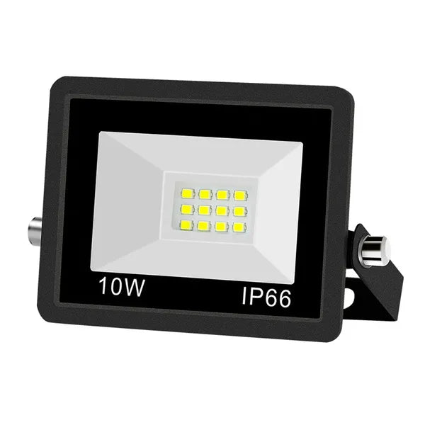 Kültéri LED reflektor 10 W 6000 K IP66, fekete, energiatakarékos