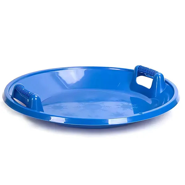 Műanyag kerek hócsúszka fogantyúval, 62 cm átmérő, többféle szín