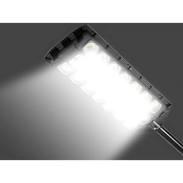 Napelemes LED utcai lámpa 1500 W, mozgás- és fényérzékelő, IP65, távirányító