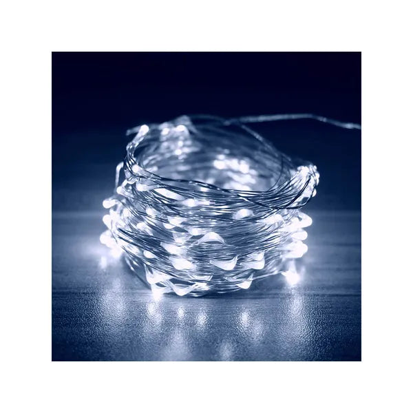 LED fénysor függöny 3x3 m, 300 hidegfehér LED, távirányító, USB