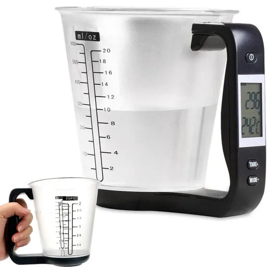 Digitális konyhai mérőbögre 1kg/1g lcd kijelzővel