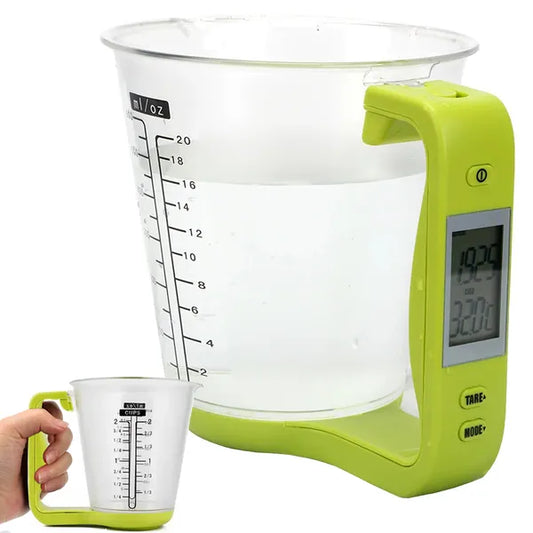Digitális konyhai mérőbögre 1kg/1g lcd kijelzővel