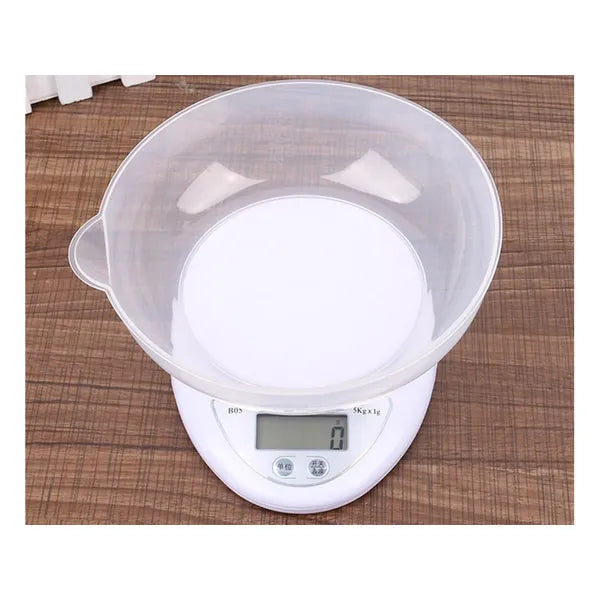Digitális konyhai mérleg 5kg lcd tállal