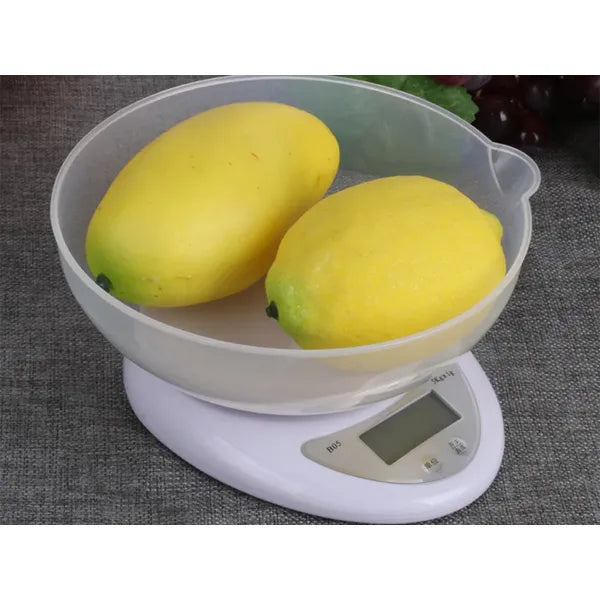 Digitális konyhai mérleg 5kg lcd tállal