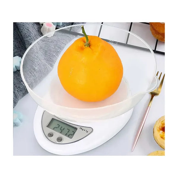 Digitális konyhai mérleg 5kg lcd tállal