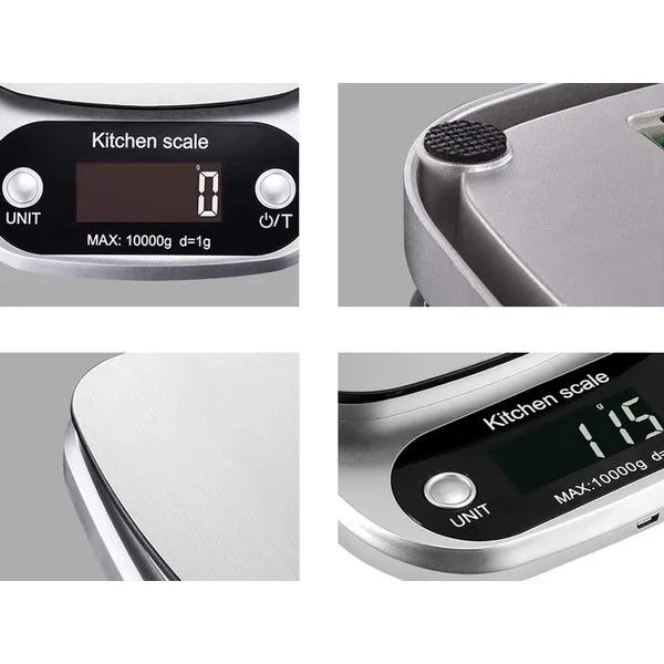 Lcd konyhai mérleg 10kg/1g pontosságú