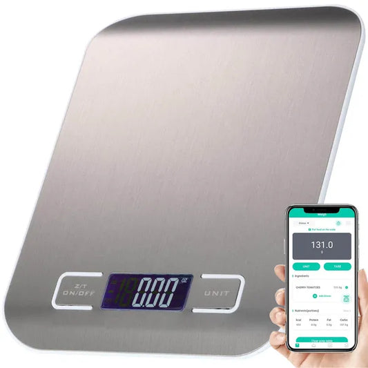 Intelligens konyhai mérleg 5kg/1g lcd kijelzővel