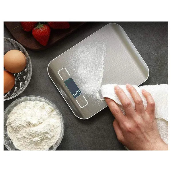 Intelligens konyhai mérleg 5kg/1g lcd kijelzővel