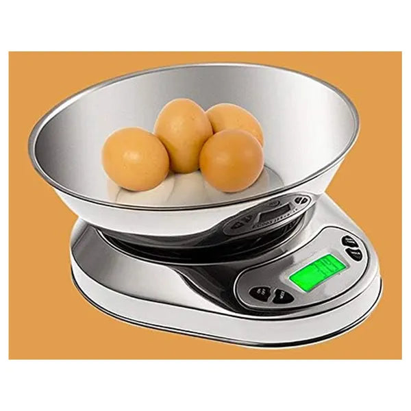 Digitális konyhai mérleg 5kg/1g fém alappal