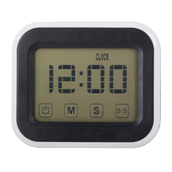 Digitális ébresztőóra LCD kijelzővel, háttérvilágítás, mágneses talp, 2×AAA