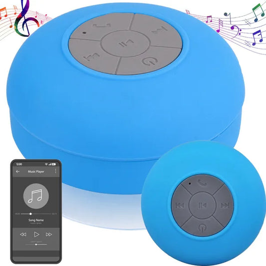Mini Bluetooth hangszóró IPX4 vízálló, tapadókorongos, beépített mikrofonnal