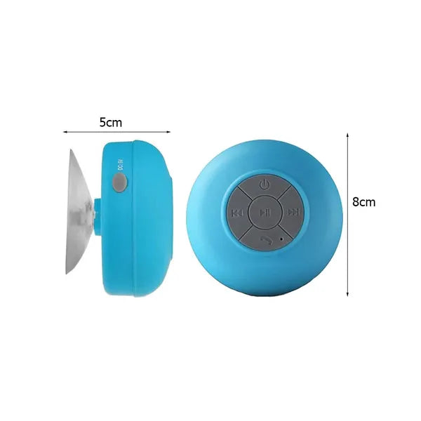 Mini Bluetooth hangszóró IPX4 vízálló, tapadókorongos, beépített mikrofonnal