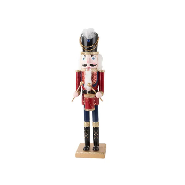 Fa diótörő katona figura, 50 cm, karácsonyi dekoráció
