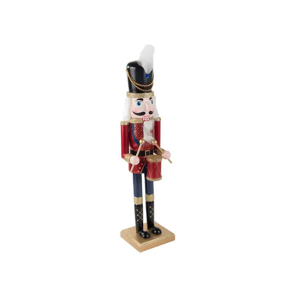 Fa diótörő katona figura, 50 cm, karácsonyi dekoráció