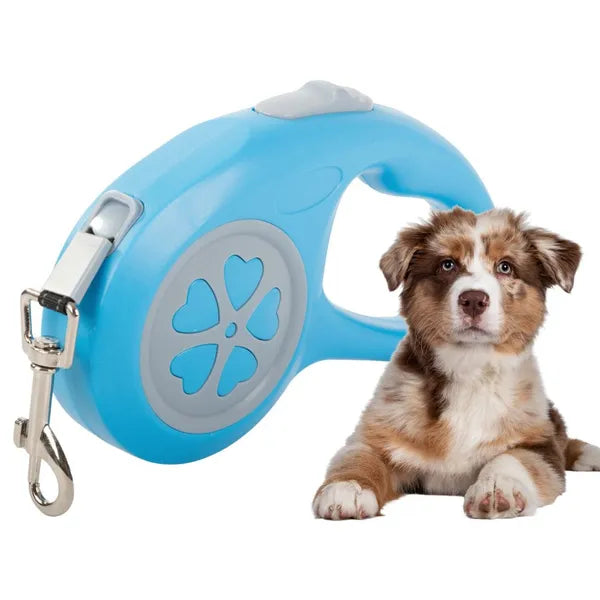 Automatikus kutyapóráz, 5 m, blokkolható fékkel, max. 15 kg, könnyű