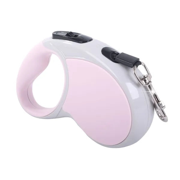 Automata behúzós póráz 5 m, 15 kg-ig, pink, fékrendszerrel