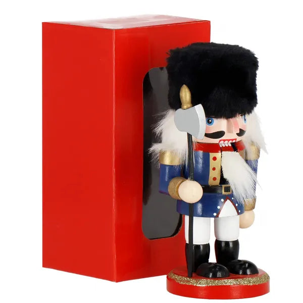 Fa diótörő karácsonyi dísz, 16 cm, többszínű figura
