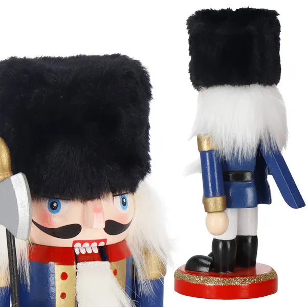 Fa diótörő karácsonyi dísz, 16 cm, többszínű figura