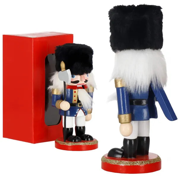 Fa diótörő karácsonyi dísz, 16 cm, többszínű figura