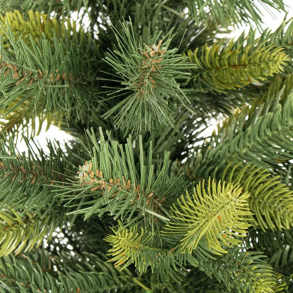 Luxus PE/PVC műfenyő natúr luc 220 cm Ø130 cm 79 ág gumis talp