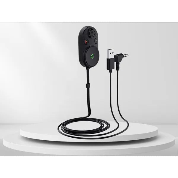 Bluetooth 5.3 autós AUX adapter mélyhangkiemeléssel, 1 m kábel