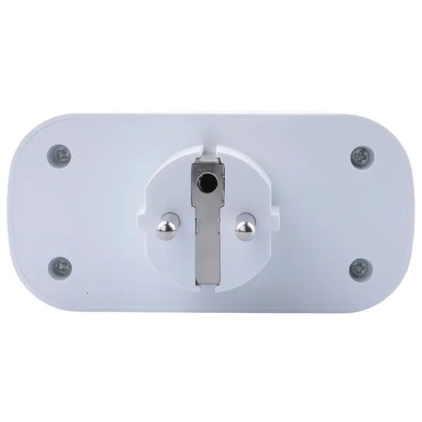 Wifi okos dupla konnektor, 16 A, időzítő, Smart Life kompatibilis