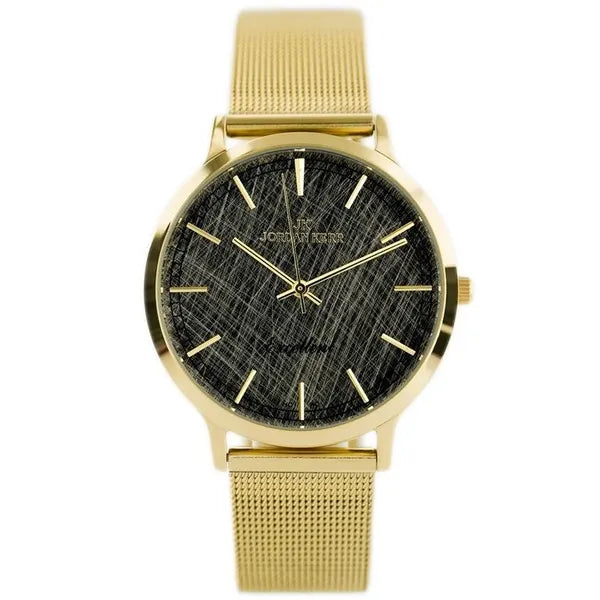 Női kvarc karóra, rozsdamentes acél aranyszínű szíjjal, 34 mm számlap