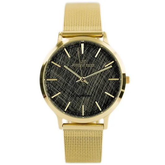 Női kvarc karóra, rozsdamentes acél aranyszínű szíjjal, 34 mm számlap