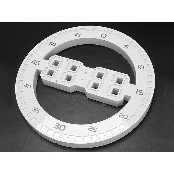 LED digitális ébresztőóra hőmérővel, falra vagy asztalra, USB, fehér