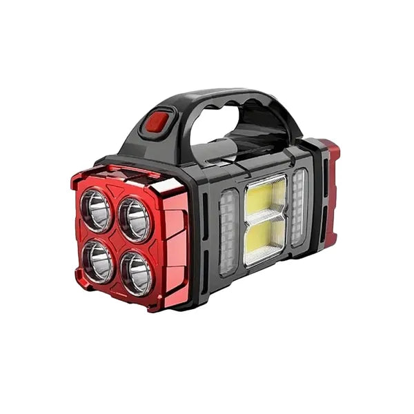 Napelemes hordozható LED + COB munkalámpa, powerbank funkcióval, 25W, IP44