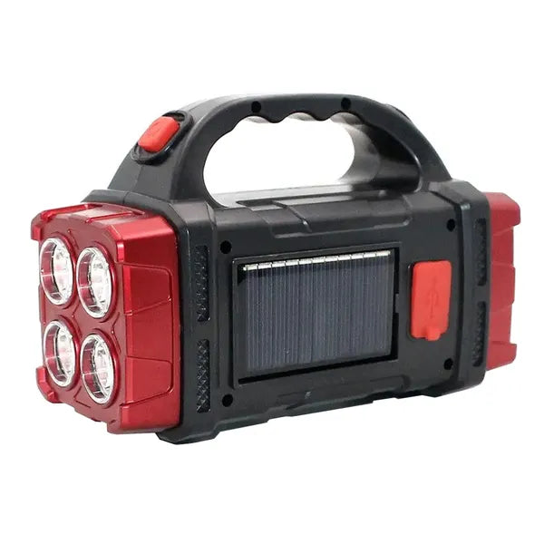 Napelemes hordozható LED + COB munkalámpa, powerbank funkcióval, 25W, IP44