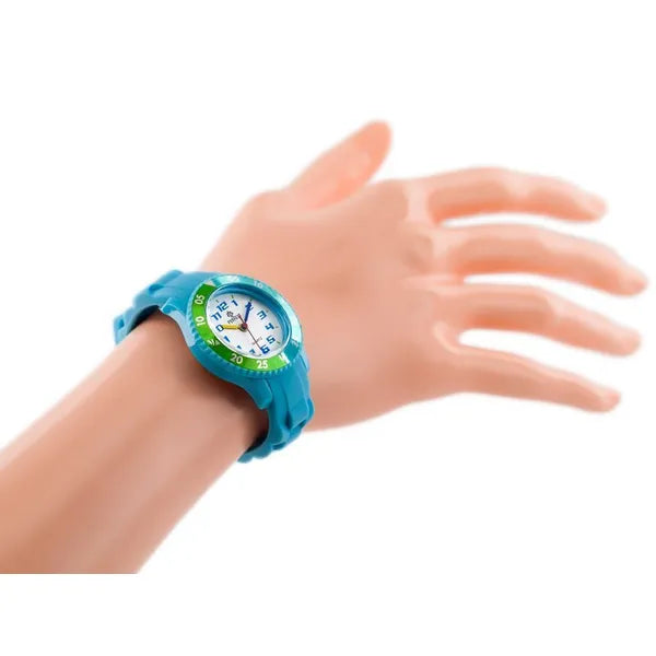 Női kvarc karóra gumiszíjjal, kék, 31 mm, WR30
