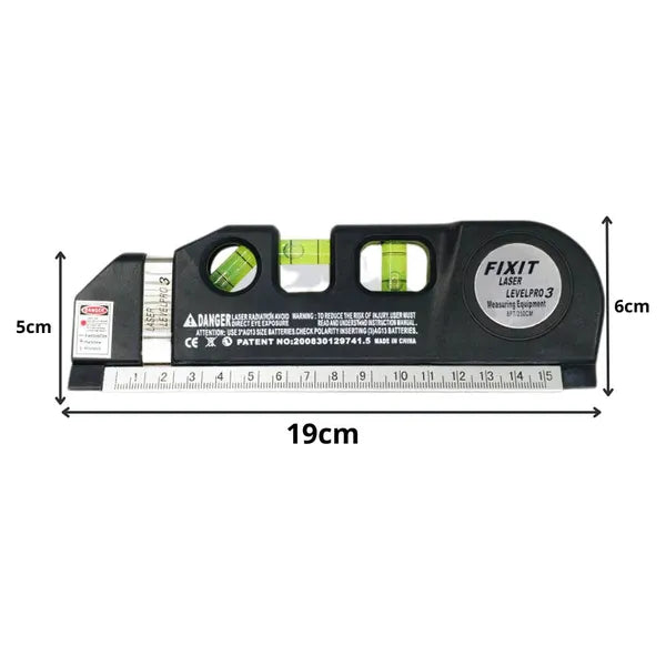 Lézeres vízmérték 3in1 usb töltéssel