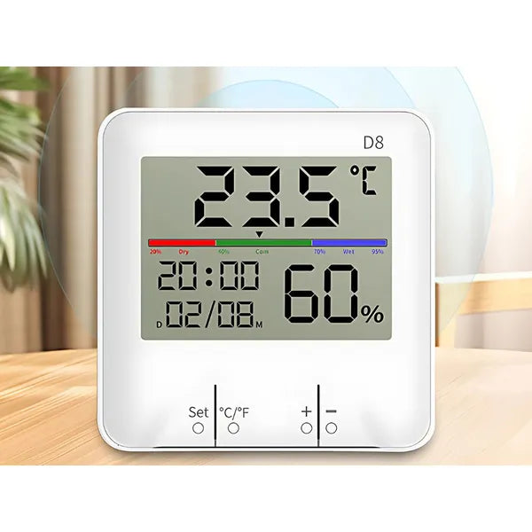 Lcd hőmérő időjárásállomás higrométerrel