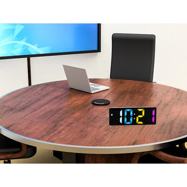 Színes kijelzős digitális LED ébresztőóra hőmérővel, dátummal, USB/elemes