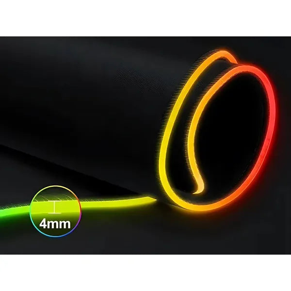 RGB megvilágítású XXL gaming egérpad 90×40 cm, csúszásgátló, USB