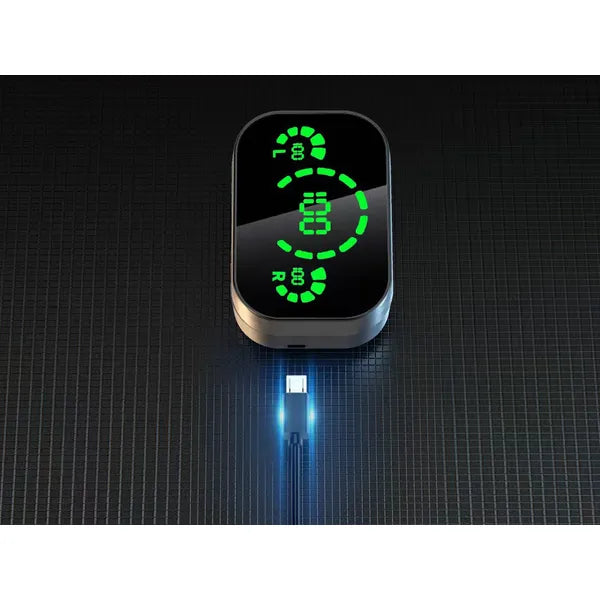 Bluetooth 5.4 in-ear fülhallgató LED töltőtokkal, mikrofonnal, fekete