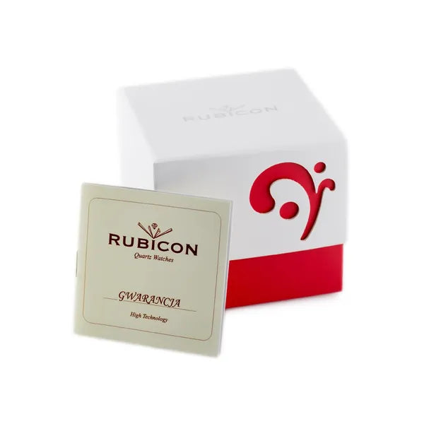 Rubicon RNDD60 férfi kvarc karóra, acél szíj, fehér számlap, 39 mm