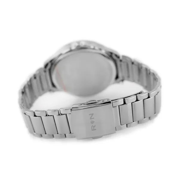 Rubicon RNDD60 férfi kvarc karóra, acél szíj, fehér számlap, 39 mm