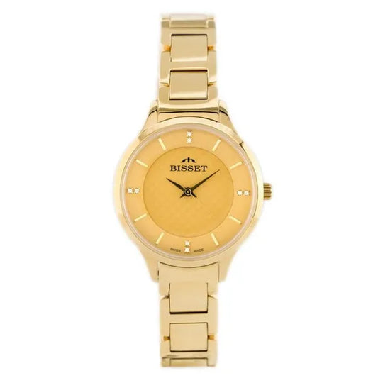 Bisset női karóra, arany, rozsdamentes acél szíj, quartz, 34 mm WR30