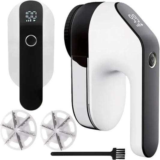 Elektromos textilborotva LCD kijelzővel, 6 pengével, USB-s, 5 W