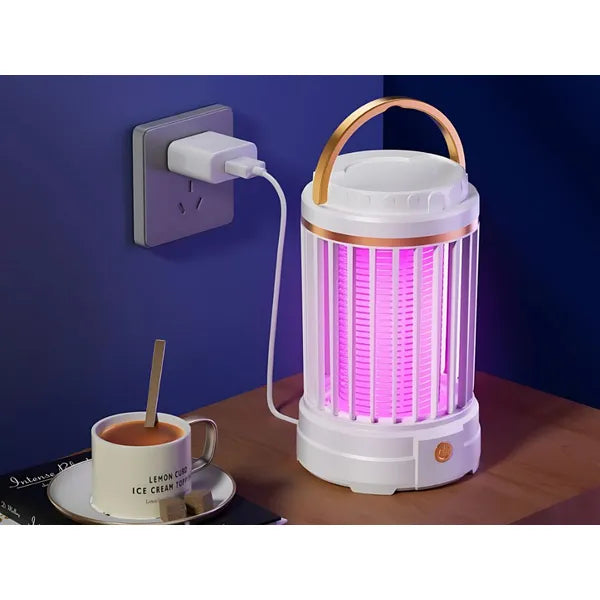 Újratölthető UV LED akasztós rovarcsapda lámpa, 2 üzemmóddal, USB