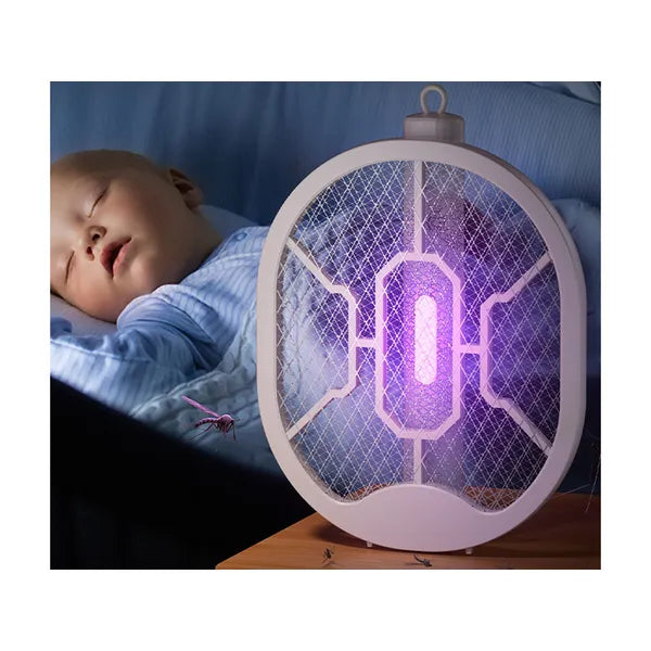 Elektromos, összehajtható UV szúnyogirtó ütő, akkus, 3000 V, 5 W