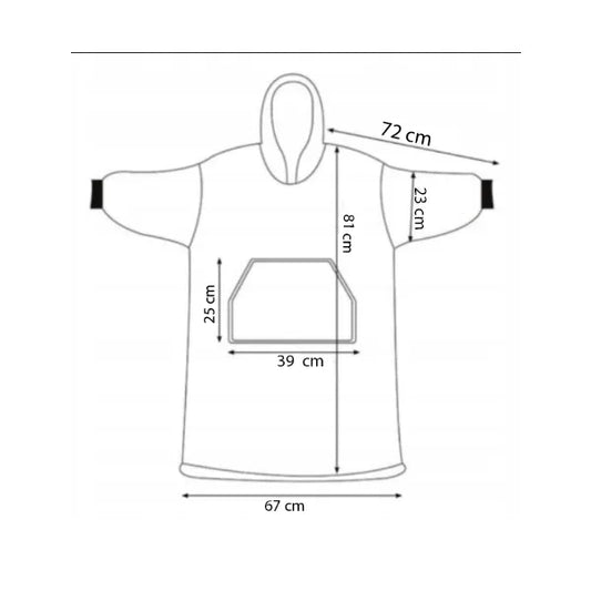 Oversize kapucnis takaró-pulóver, sötétkék, 100% poliészter