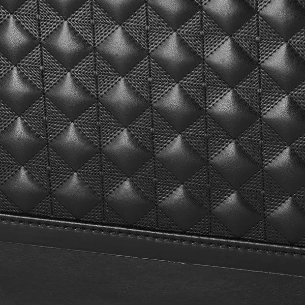 Zárható fekete ékszerdoboz tükörrel és utazó organizerrel 25×25×8,5 cm